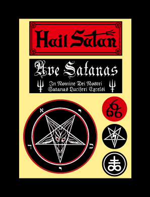 ステッカー - Hail satan