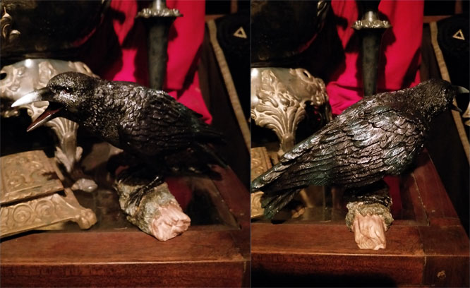 Crow statue