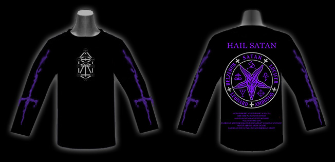Hail Satan ロングスリーブ *Purple Hail Satan ロングスリーブ *Purple