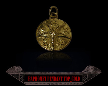 baphomet pendant gold